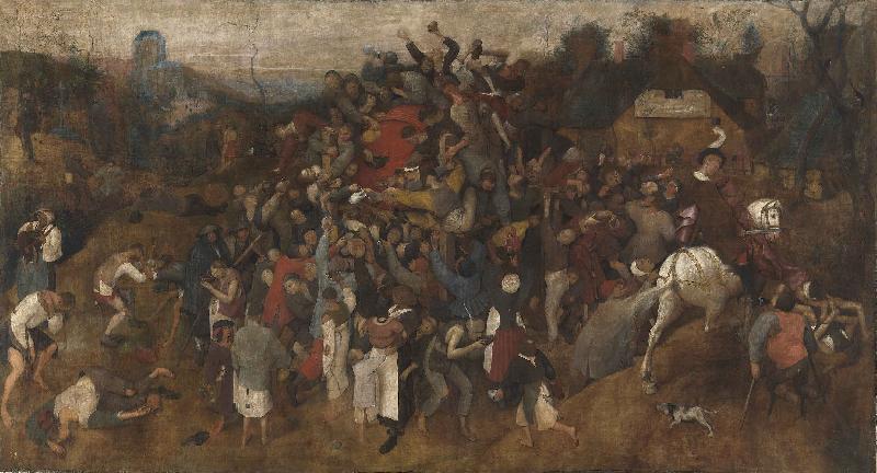 Pieter Bruegel El vino de la fiesta de San Martin